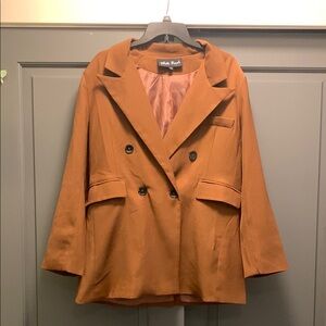 White Birch Brown Lined Blazer